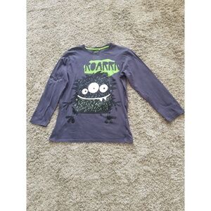 T-Shirt Kids Gray EUC Graphic Print